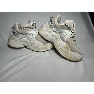 Naked Wolfe Track Chunky Platform White Shoes Women's Size 8 Streetwear Sporty